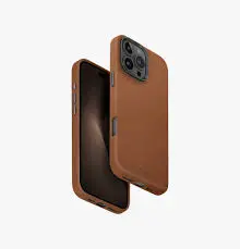 UNIQ LYDEN (DUO SERIES) PROTECTIVE LEATHERETTE CASE WITH ALUMINIUM CAMERA BEZEL FOR 2024 IPHONE 16 PRO | CARAMEL IVORY